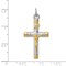 Sterling Silver Gold Plated Crucifix Pendant Jewerly 67.7mm x 34mm